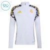 Real Madrid Trænings Sweatshirt 2026-27 Kvart-Zip Hvid TIL Børn